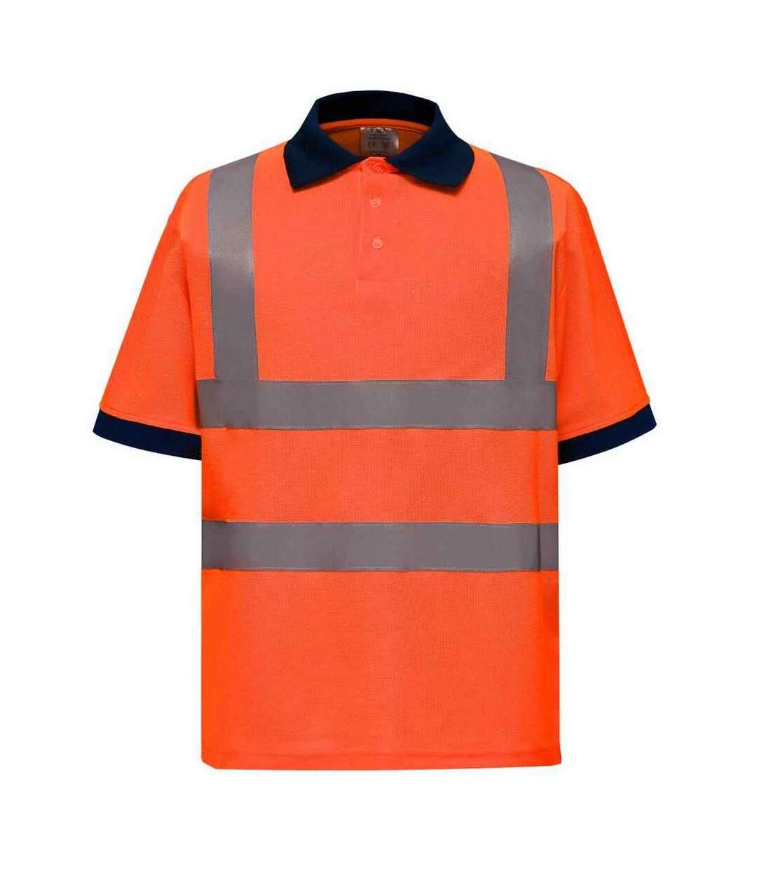 Unisex adult hi-vis polo shirt orange Yoko-1