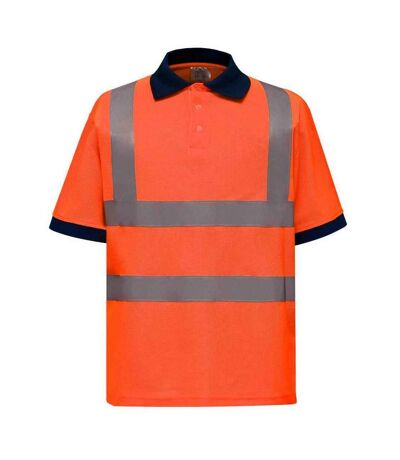 Yoko Unisex Adult Hi-Vis Polo Shirt (Orange) - UTPC5636