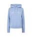 Womens/ladies Graphic Logo Hoodie Soft Blue Jack Wills-2