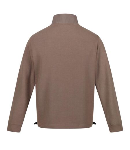 Regatta Mens Galino Button Detail Sweatshirt (Mink)