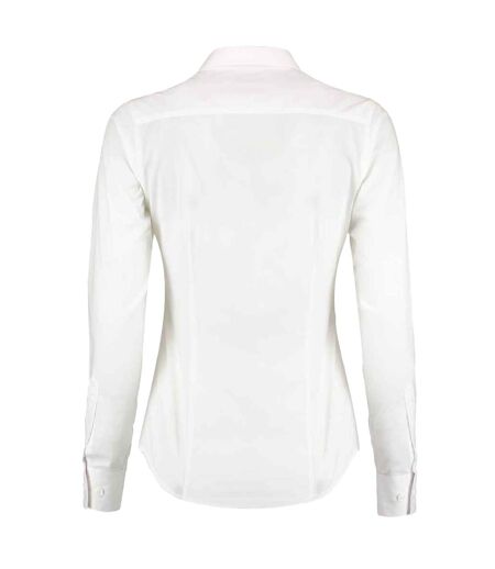 Chemisier Manches Longues Femme Blanc Kustom Kit