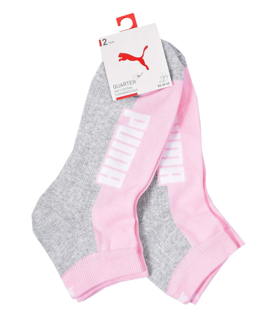 Chaussettes PUMA QUARTER Pack de 6 Paires CUSHIONED QUARTER Woman-4