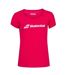 T-shirt Motif/style Logo Femme Rouge Chiné Babolat-1
