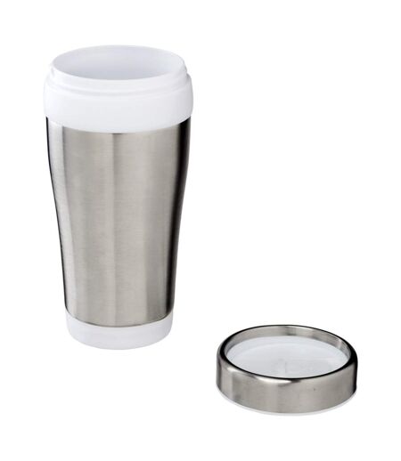 Elwood Recycled Stainless Steel Insulated 410ml Tumbler (White) (One Size) - UTPF4328