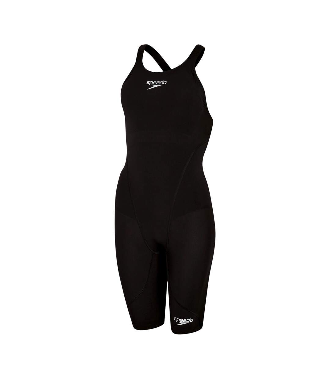 Maillot De Bain 1 Pièce Long Motif/style Logo Lzr Ignite Femme Noir Speedo-2