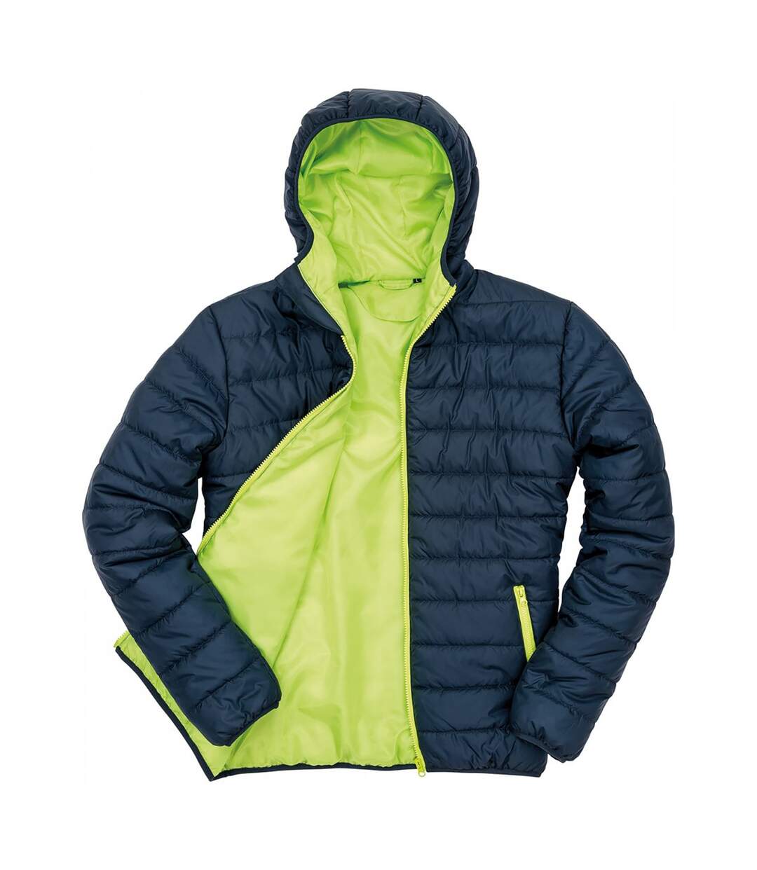 Core Doudoune Matelassée Hommes Bleu Marine Vert Result-2