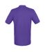 Henbury Mens Modern Fit Cotton Pique Polo Shirt (Purple)