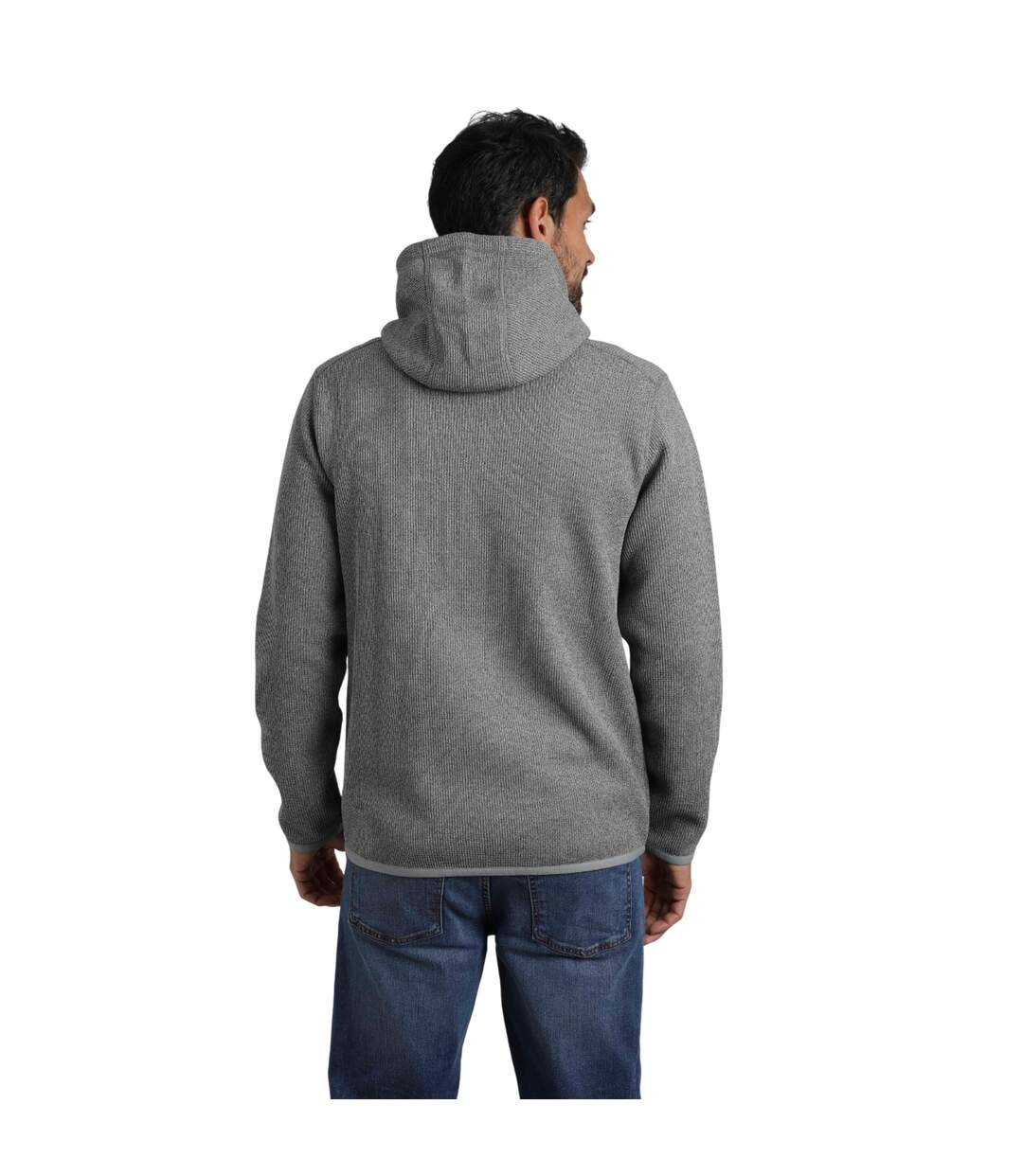 Mens lockie bonded full zip fleece jacket limestone Weird Fish-4