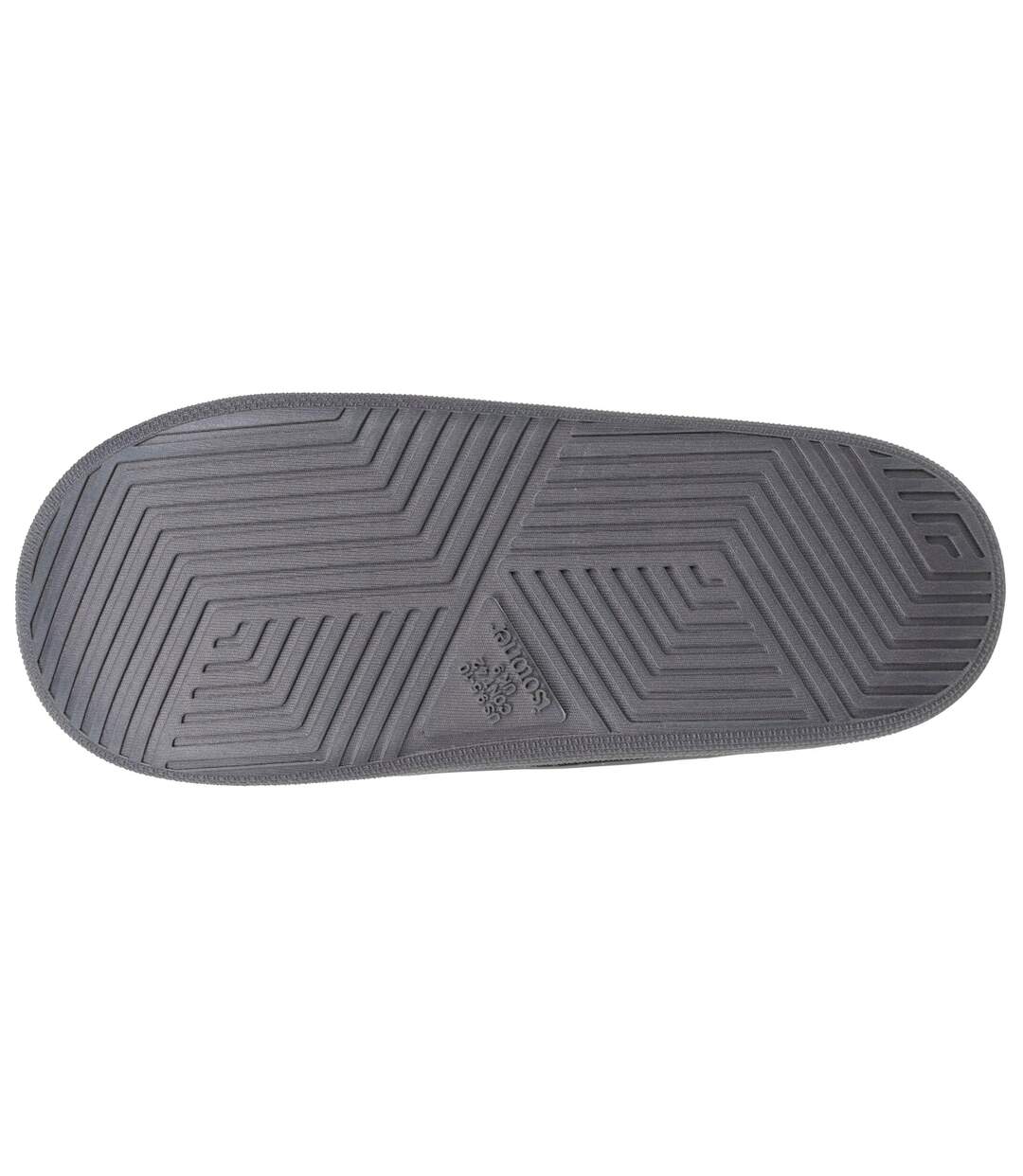 Isotoner Chaussons Mules homme velours ultra doux, semelle bloup xtra souple amortissante-5