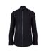 Chemise Manches Longues Motif/style Passepoil Contrasté Homme Noir Boss-1