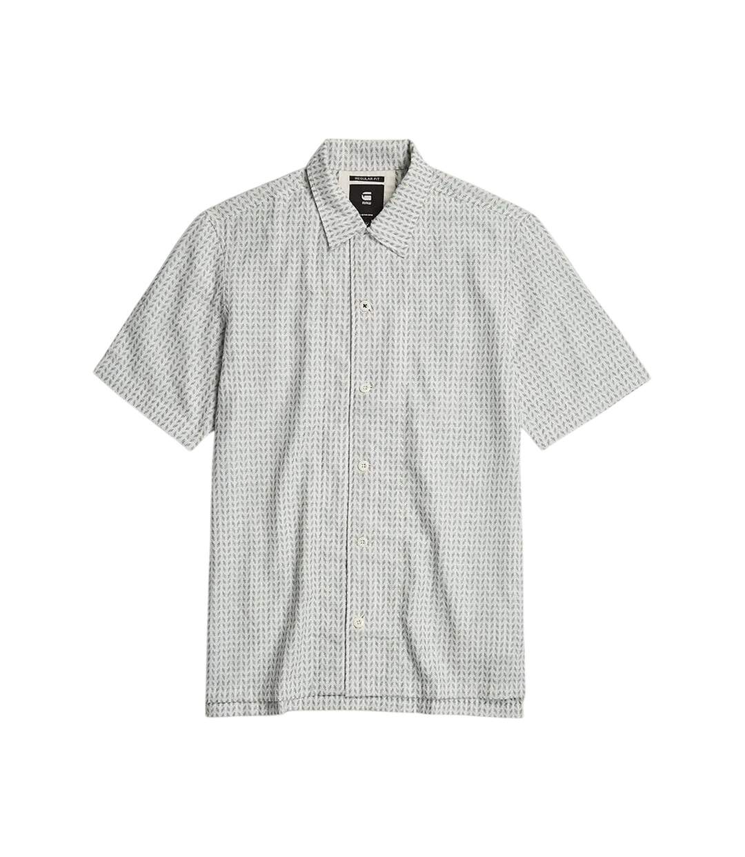 Chemise De Vacances Motif/style Géométrique Homme Bleu Blanc G-Star-2