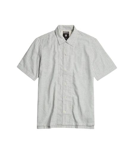 Chemise De Vacances Motif/style Géométrique Homme Bleu Blanc G-Star