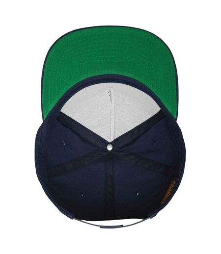 Unisex adult yupoong 5 panel snapback baseball cap navy Flexfit