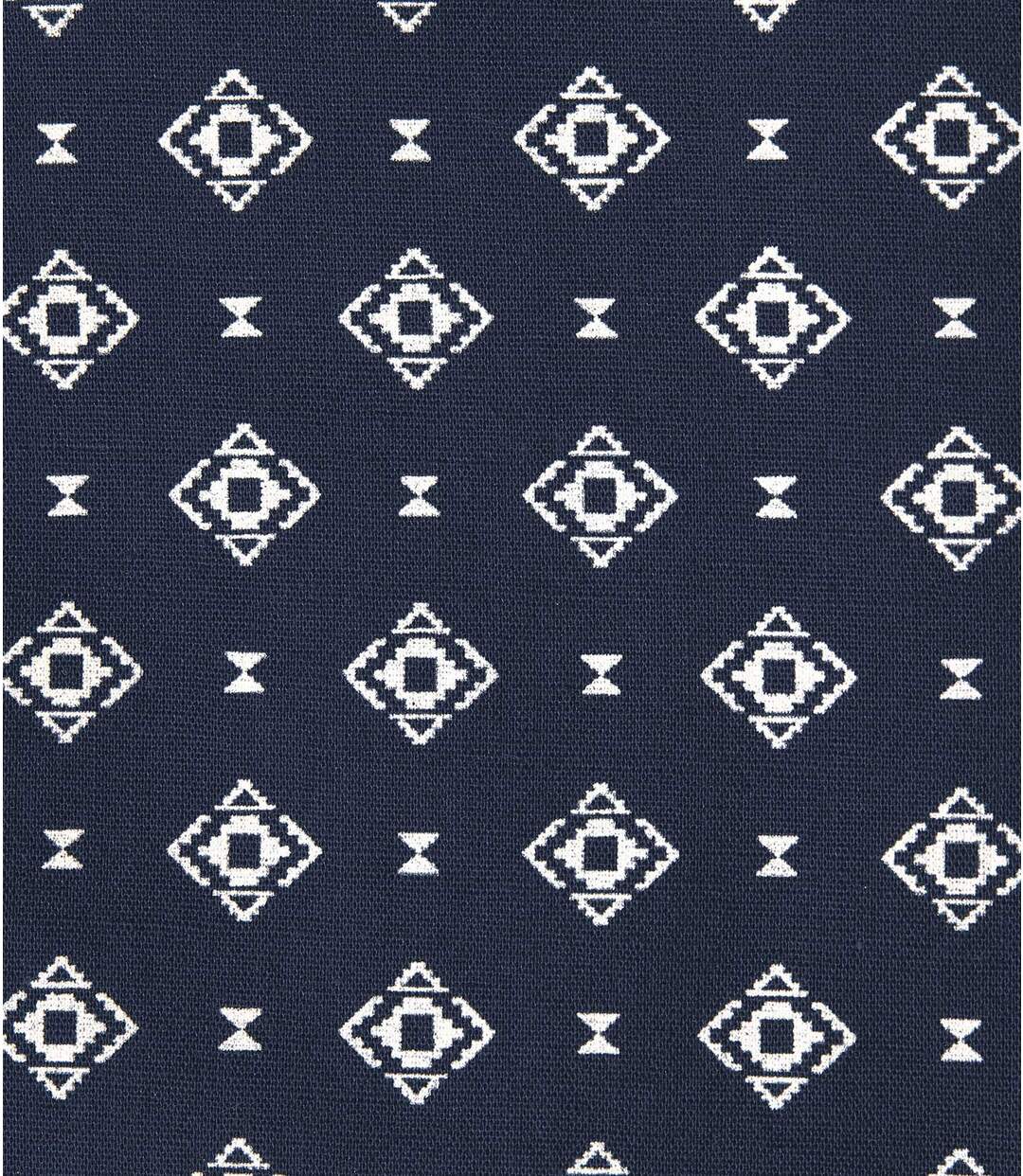 Men's Patterned Poplin Shirt - Navy Atlas For Men