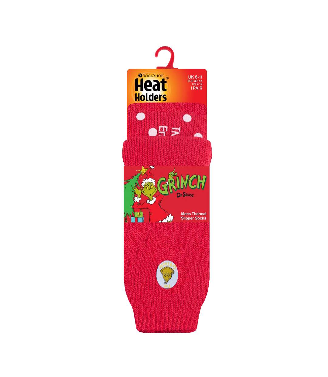 Chaussettes de Noël Le Grinch Homme Antidérapantes-2