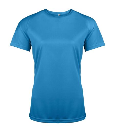 Kariban Proact Womens Performance Sports / Training T-shirt (Aqua Blue) - UTRW2718