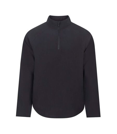 Unisex Adult Technical Quarter Zip Track Top Black Tombo