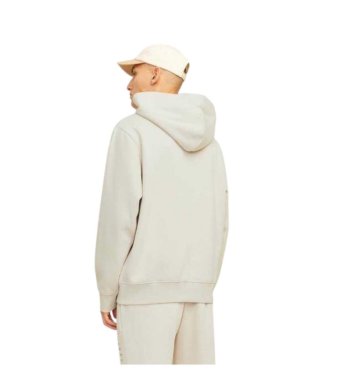 Sweat À Capuche Homme Beige Pâle Jack And Jones-3