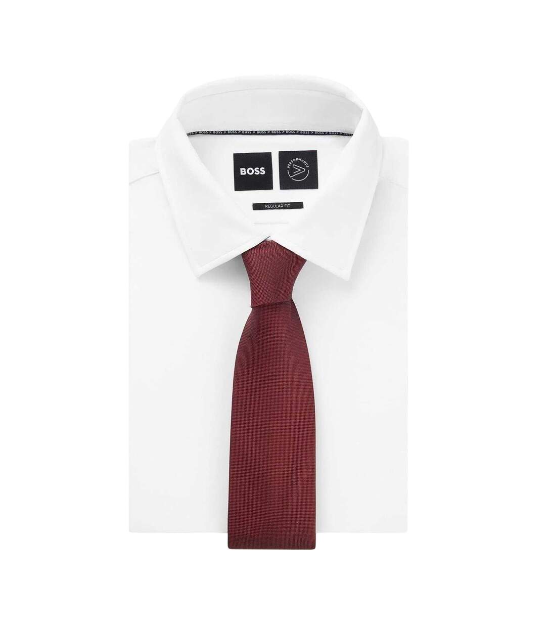 Slim Formal Tie One Size Dark Red Boss-3