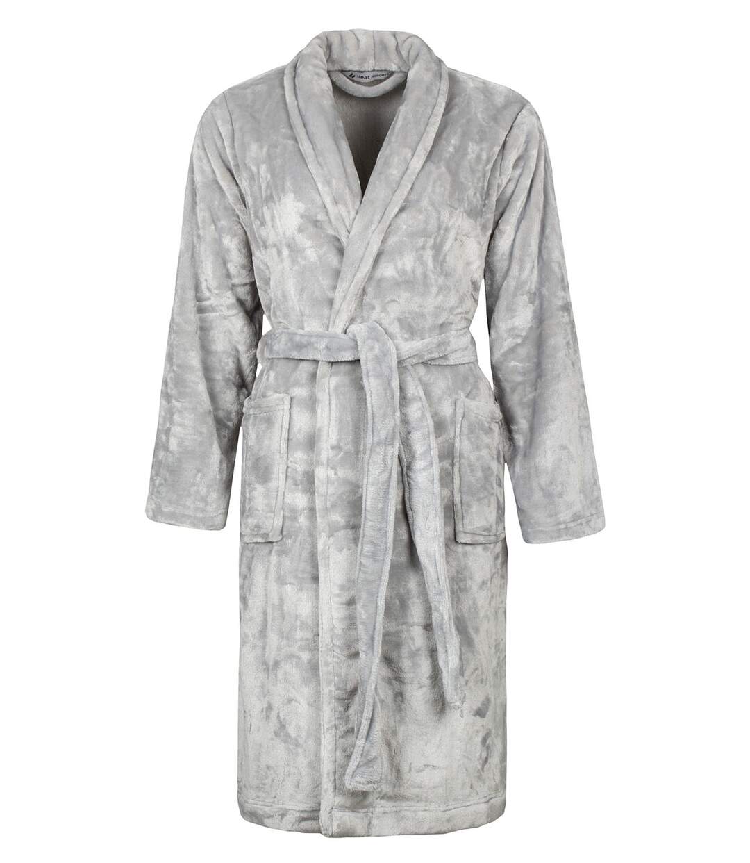 Heat Holders - Ladies Warm Fleece Dressing Gown Bathrobe-1