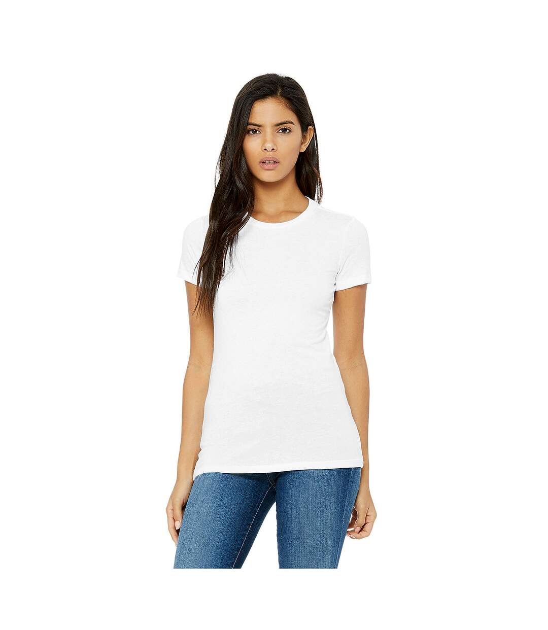 T-shirt the favourite femme blanc Bella + Canvas-1