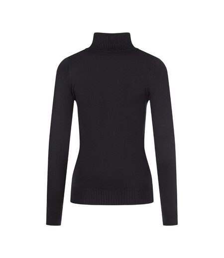 Pull Motif/style Tricoté Femme Noir Minoti