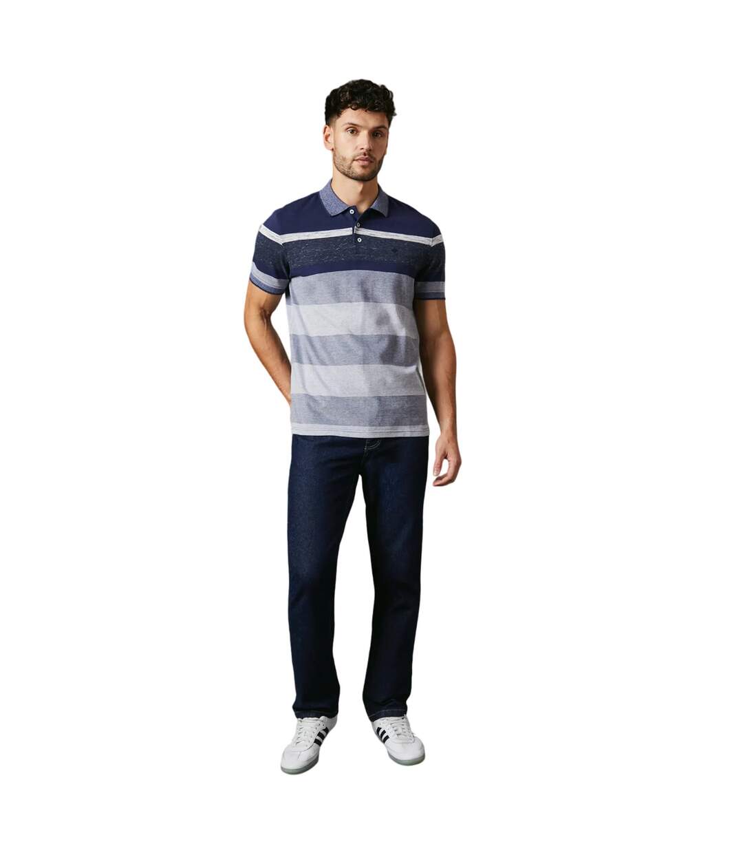 Polo orlando homme gris Maine-3