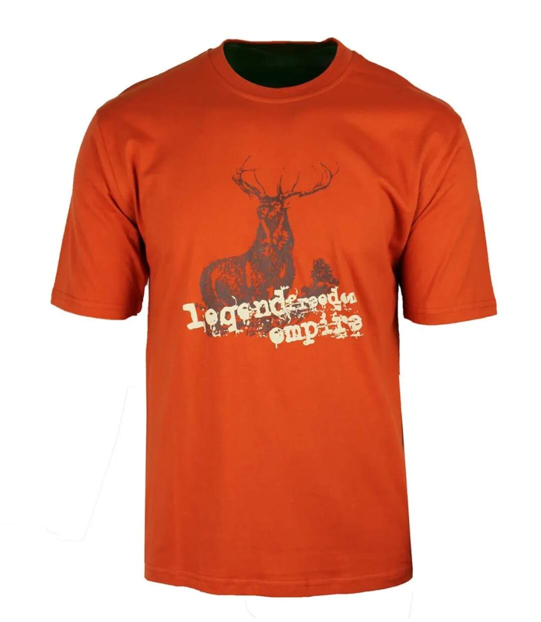 Tee-shirt Chasse Orange Ledertys LY0599O avec Motif Cerf-2