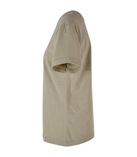 Womens/ladies oversized t-shirt pale olive Build Your Brand