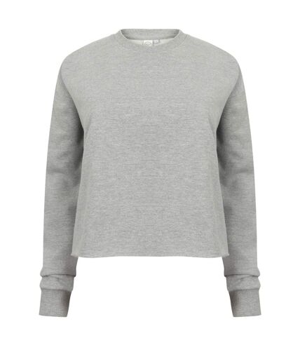 Sweatshirt court à coupe ajustée -  Femme (Gris) - UTPC3561