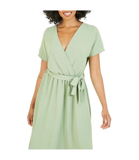 Robe Portefeuille Femme Vert Mela London