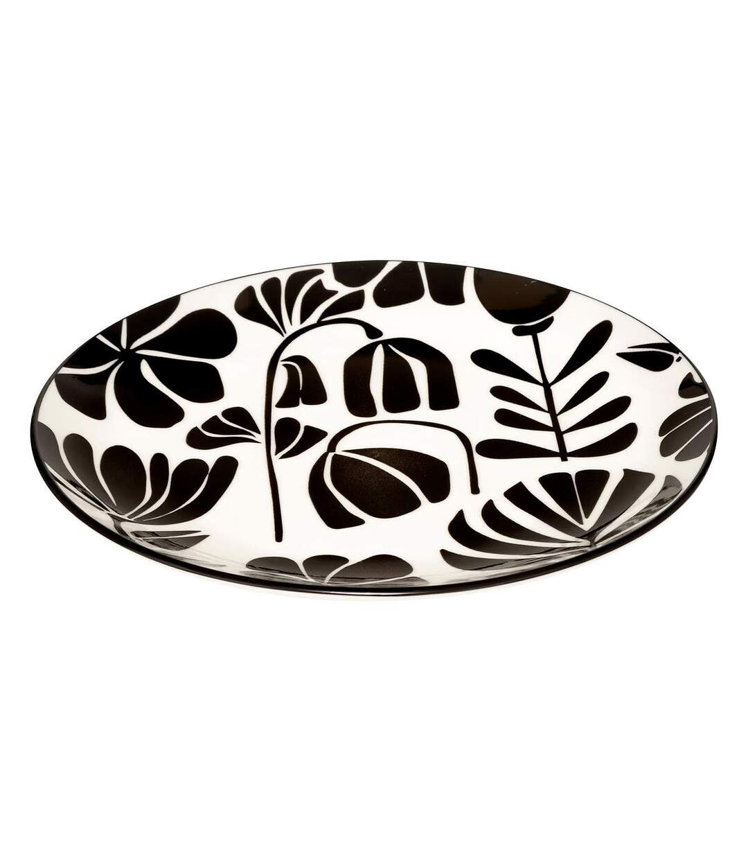 Lot de 6 Assiettes à Dessert Twisted Lime 19cm Noir & Blanc-2