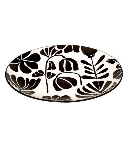 Lot de 6 Assiettes à Dessert Twisted Lime 19cm Noir & Blanc