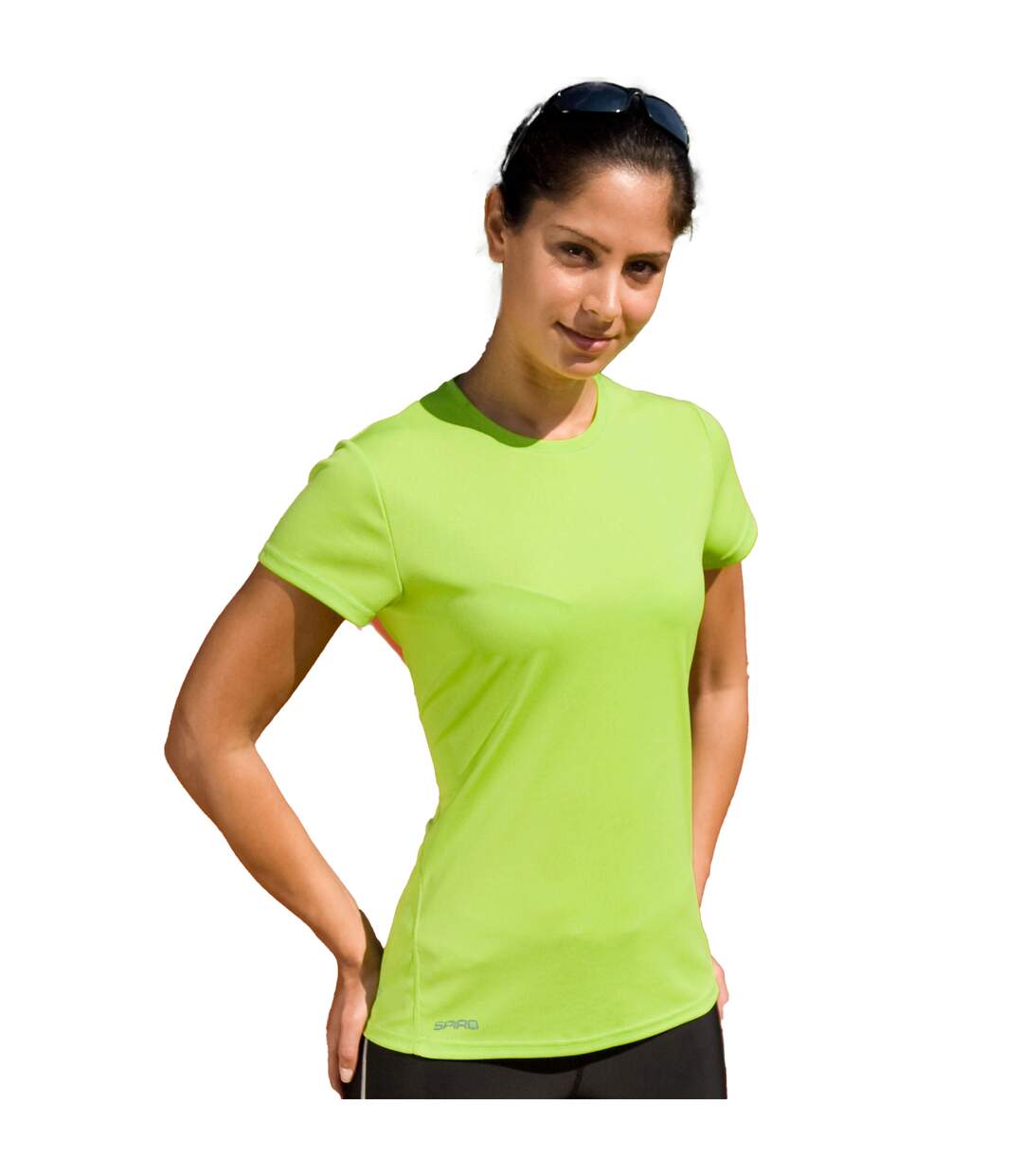 T-shirt performance femme vert clair Spiro