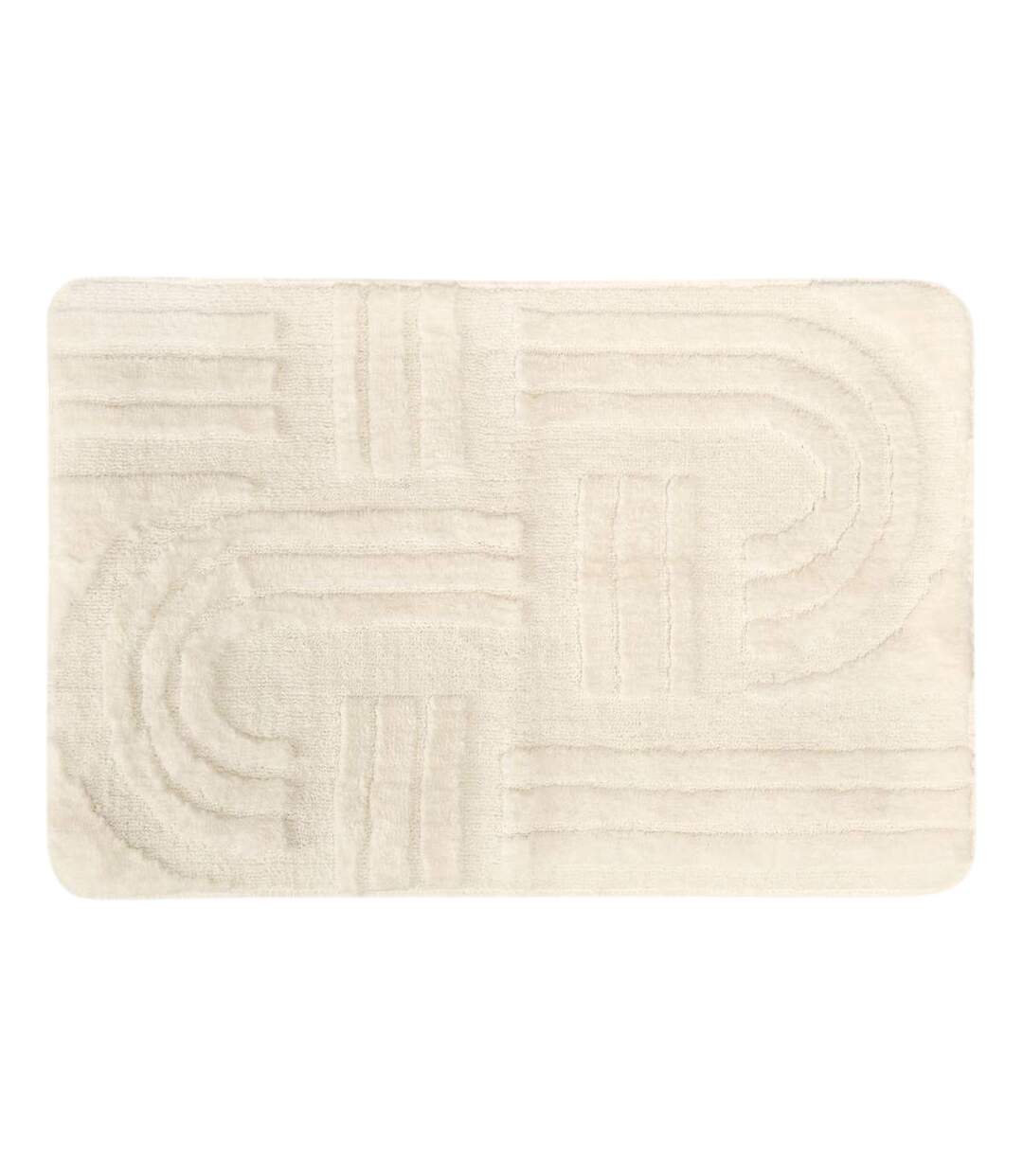 Tapis de Bain Design Strio 50x75cm Blanc-1
