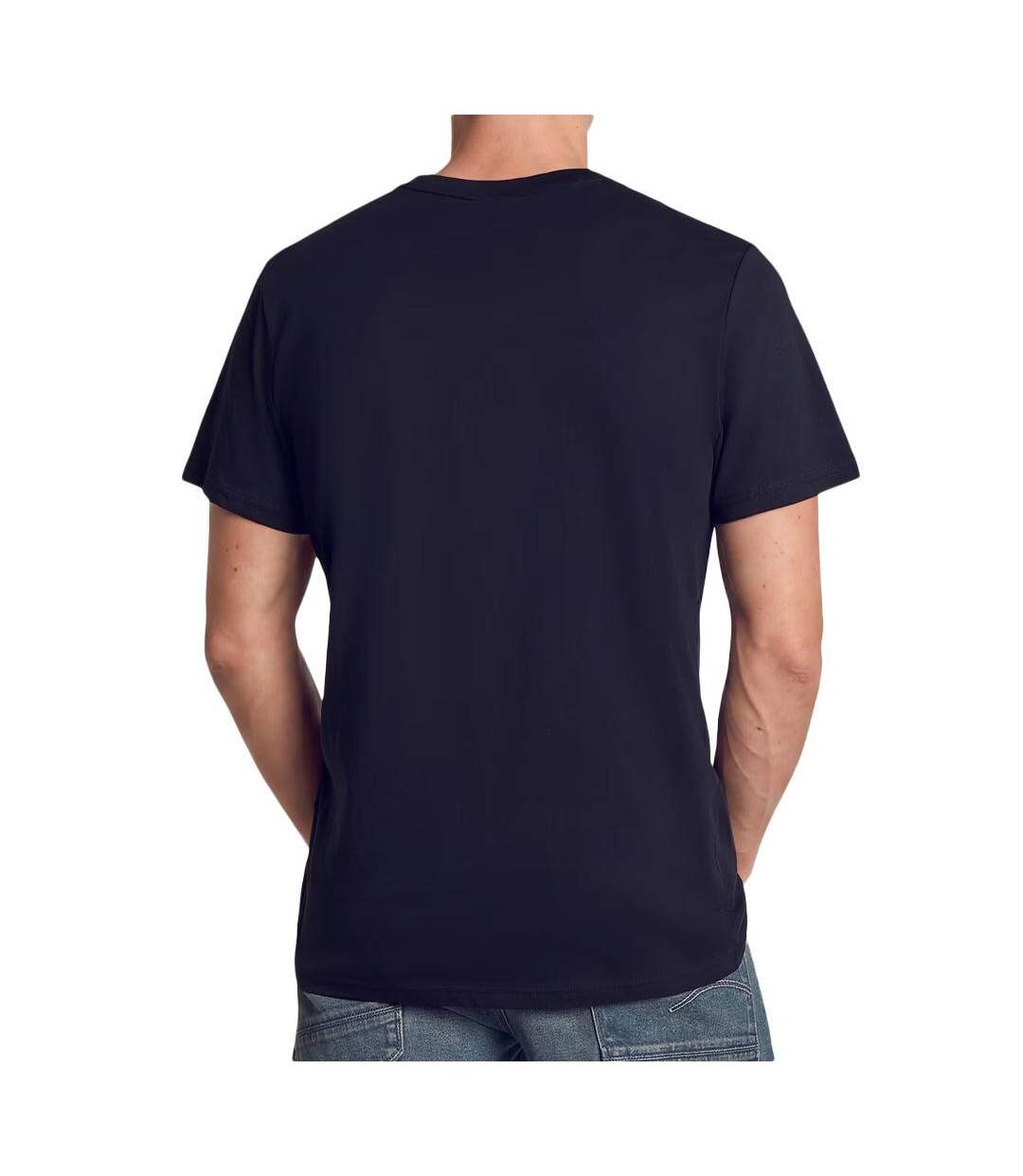 T-Shirt marine homme g-star raw logo-2