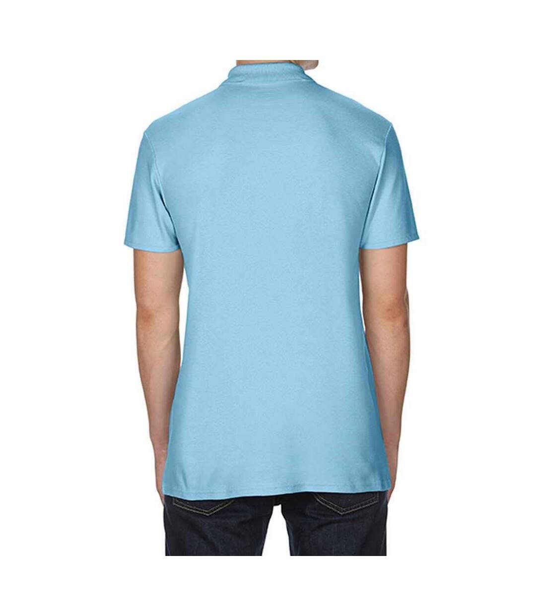 Polo manches courtes homme bleu clair Gildan Gildan