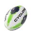 Ballon de rugby cyclone taille 4 blanc / vert / noir Rhino-1