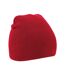 Bonnet tricoté uni rouge classique Beechfield