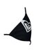 Womens/ladies Triangle Cups Bikini Top Black Roxy-3