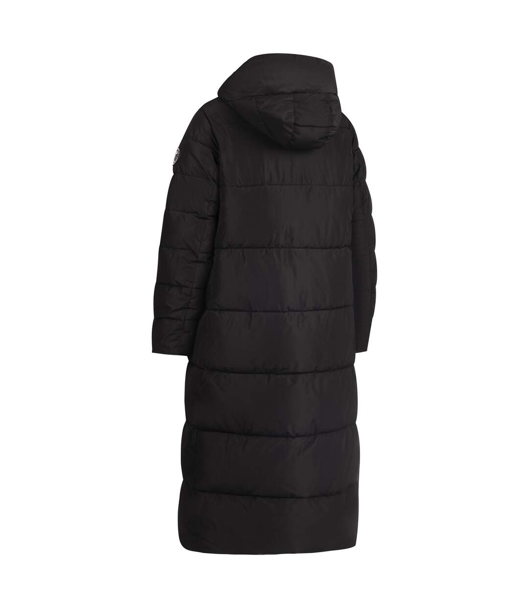 Doudoune Matelassée Longue Et Unie À Capuche Shayla Femme Noir Trespass-2