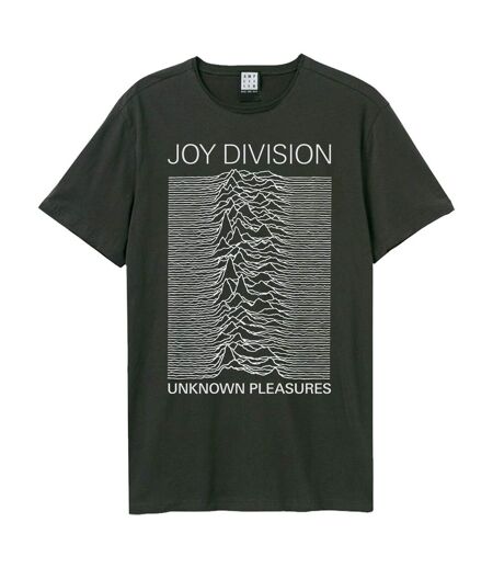 T-shirt unknown pleasures adulte charbon Amplified