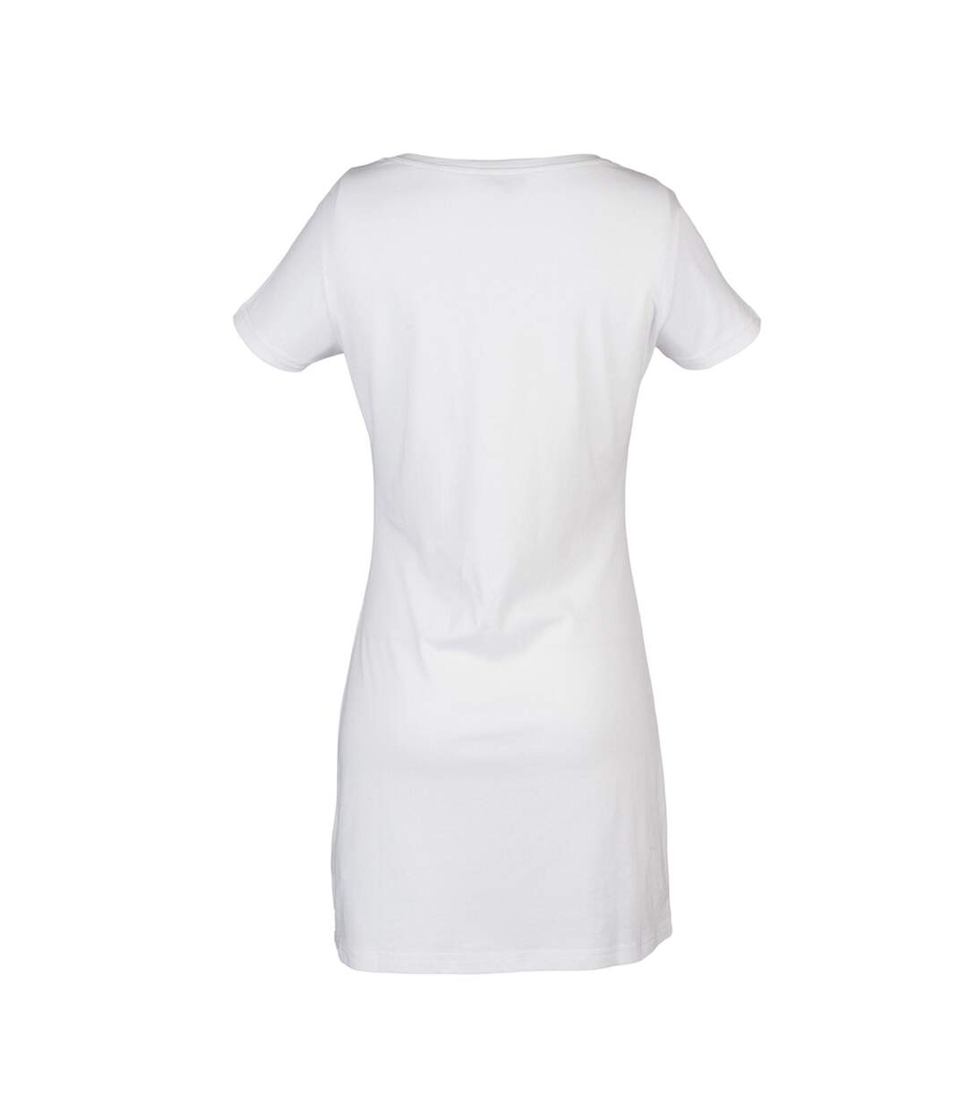 Robe t-shirt femme blanc Skinni Fit-2