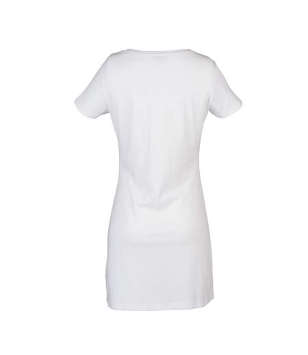 Robe t-shirt femme blanc Skinni Fit