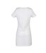 Robe t-shirt femme blanc Skinni Fit-2