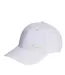 Mens Metal Badge Baseball Cap White Adidas-1
