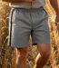 Short homme CHALLENGER 8L gris noir : le short en coton ultra-confortable spécial moisson-1