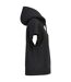 Womens/ladies French Terry Short-sleeved Hoodie Black Native Spirit-3