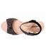 Isotoner Espadrilles femme à talon 6 cm et bout ouvert détail nœud-3