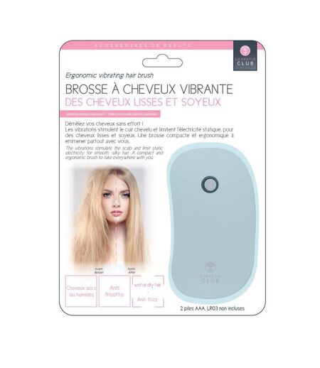 Brosse à Cheveux Ionique Vibrante 11cm Blanc